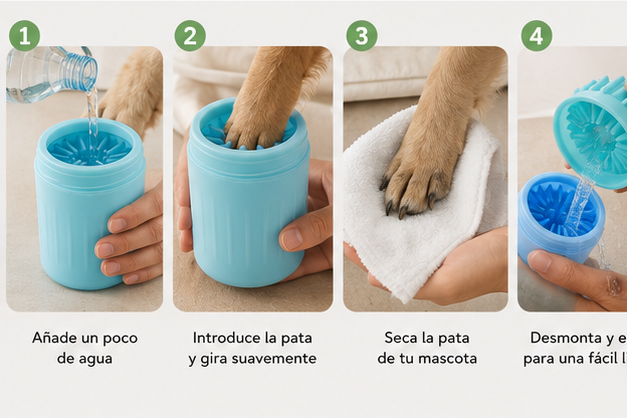Limpiador de Patas para Mascotas 360°