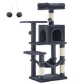 Torre Rascador para Gatos con Hamaca y Cueva – 112/143 cm