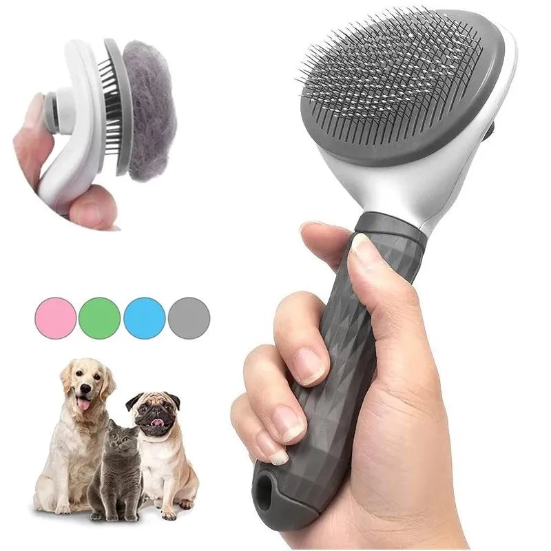 Cepillo Autolimpiante para Perros y Gatos